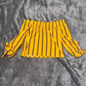 Off the Shoulder Cropped Shirt!